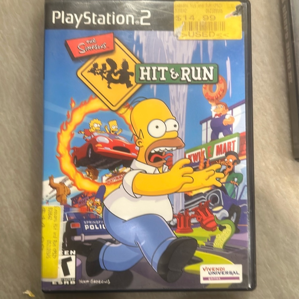 The Simpsons hit and run on Ps2